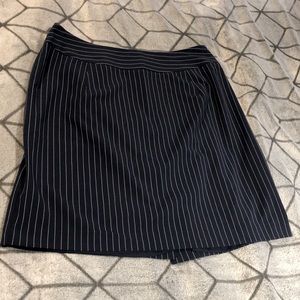 Jessica London Pinstripe Navy Pencil Skirt (Size 14)